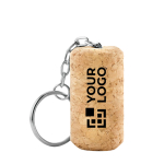 Original bottle cork keyring for caterers view with print area