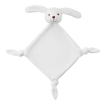 Baby blanket with plush toy head, for promotions white colour