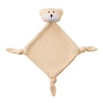 Baby blanket with plush toy head, for promotions beige colour