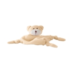 Baby blanket with plush toy head, for promotions beige colour third view