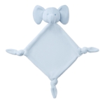 Baby blanket with plush toy head, for promotions light blue colour