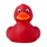 Yellow PVC rubber duck for the bath red colour