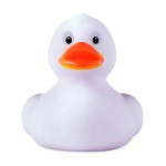 Yellow PVC rubber duck for the bath white colour