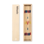 Wooden Mikado game in a wooden box wood colour