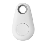 Keyring with Bluetooth key finder as a trade fair gift white colour