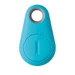 Keyring with Bluetooth key finder as a trade fair gift turquoise colour second view