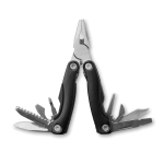 Multifunctional stainless steel tool with pliers black colour fourth view