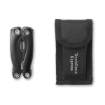 Multifunctional stainless steel tool with pliers black colour main view