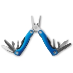 Multifunctional stainless steel tool with pliers blue colour fifth view