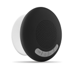 Bluetooth bathroom speaker with waterproof suction cup black colour