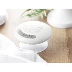 Bluetooth bathroom speaker with waterproof suction cup white colour second ambient view