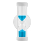 Sand timer with suction cup, 2 minutes blue colour