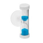 Sand timer with suction cup, 2 minutes blue colour second view