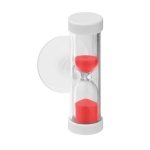 Sand timer with suction cup, 2 minutes red colour second view