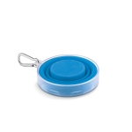 Keyring with foldable cup and pill box blue colour second view