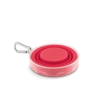 Keyring with foldable cup and pill box red colour second view