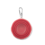 Keyring with foldable cup and pill box red colour third view