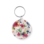 Keyring with button, Ø 44 mm white colour sixth view