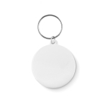 Keyring with button, Ø 44 mm white colour tenth view