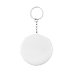 Keyring badge with bottle opener, Ø 58 mm white colour fifth view