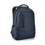 Waterproof laptop backpack with MicroUSB port 17'' blue colour