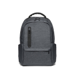 Waterproof laptop backpack with padded backrest, 17'' grey colour