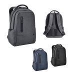 Waterproof laptop backpack with MicroUSB port 17'' various colours