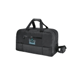 Travel bag made of 840D jacquard, Outline black colour image with logo