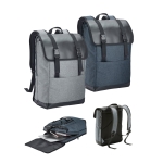 High-density fabric laptop backpack, 17'', Courier various colours