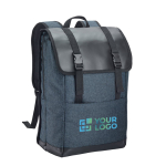 High-density fabric laptop backpack, 17'', Courier main view