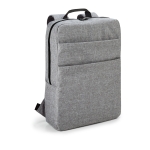 Padded laptop backpack made of polyester, 15.6'', GreyLine grey colour