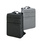 Padded laptop backpack made of polyester, 15.6'', GreyLine various colours