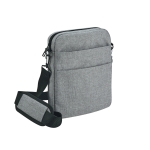 Elegant shoulder bag lined compartment, 9.7” grey colour