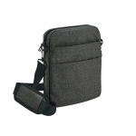 Elegant shoulder bag lined compartment, 9.7” dark grey colour