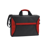 Document bag with carrying strap and handle, NorthPoint red colour