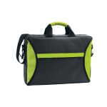 Document bag with carrying strap and handle, NorthPoint light-green colour