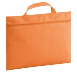 Trade fair bag non-woven fabric and carrying handle orange colour