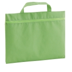 Trade fair bag non-woven fabric and carrying handle light-green colour