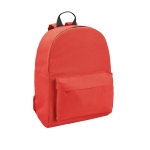 Kid's backpack with front pocket and padded straps red colour