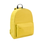 Kid's backpack with front pocket and padded straps yellow colour