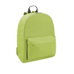 Kid's backpack with front pocket and padded straps light-green colour