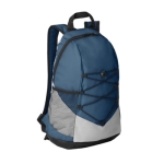 Hiking backpack 600D with mesh side pockets blue colour