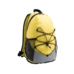 Hiking backpack 600D with mesh side pockets yellow colour