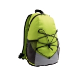 Hiking backpack 600D with mesh side pockets light-green colour