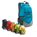 Hiking backpack 600D with mesh side pockets various colours