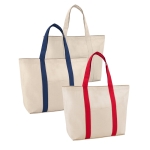 Cotton beach bag with magnetic closure, 280 g/m2 various colours