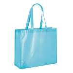 Non-woven bag with glossy lamination, 110 g/m2, Colors light blue colour