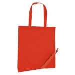 Shopping bag made of 190T polyester, Raspberry red colour