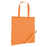 Shopping bag made of 190T polyester, Raspberry orange colour