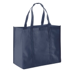 Large non-woven shopping bag, 80gsm, Maltby blue colour